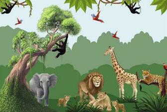 Jungle Mural For Kids Room Walls Theme Idea