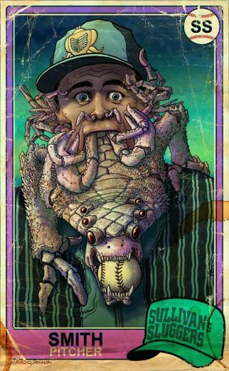 Deviantart Art Sullivan S Sluggers Vintage Baseball Card