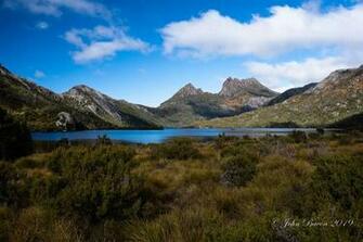 Dove Lake Cradle Mountain In The Background Tasmania Australia