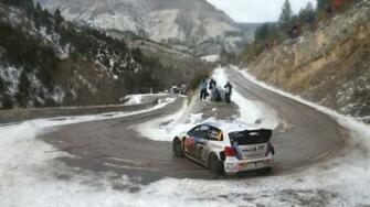 Snow Turn Racing Rally Cars Drift Volkswagen Polo R Wrc