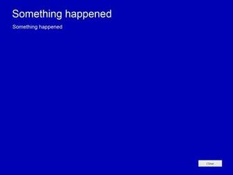 Windows Something Happen