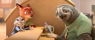 Zootopia Sloth Trailer Screenshot Nick Wilde Judy Hopps Turn The