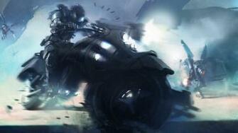 Future Motorcycle Awesome Drawn HD Wallpaper