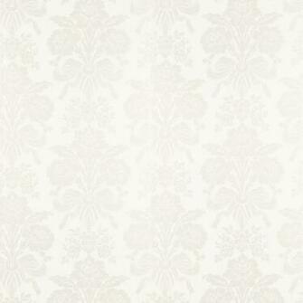 Tatton White Damask Tapet Laura Ashley Sverige