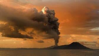 Volcano At Sunset HD Wallpaper FullHDwpp Full