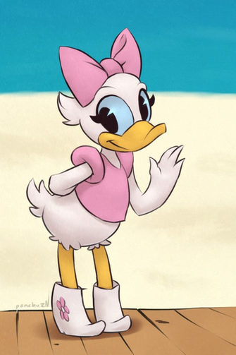 Donald Duck And Daisy In Love By Ponchuzn