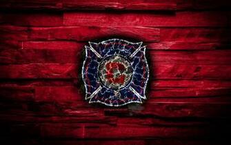 Wallpaper Chicago Fire Fc 4k Scorched Logo Mls
