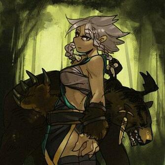 Lone Druid Wallpaper Female Ver By