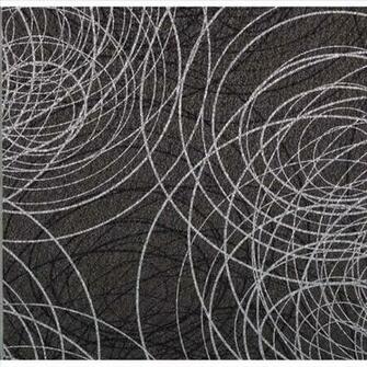 Yard Bling Modern Wallpaper Scribble Black Silver Textu