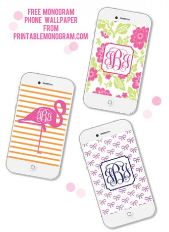 Monogram Phone Wallpaper