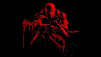 Psycho In Blood Red Action Games Wallpaper Image Featuring Crysis