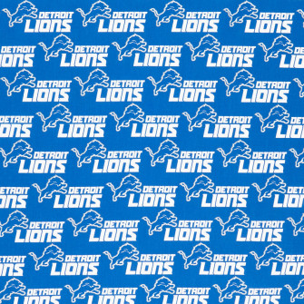 Nfl Detroit Lions Blue White Yardage
