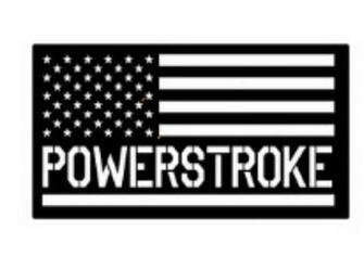Amazon Firehouse Graphics American Flag Powerstroke Diesel