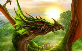 Green Dragon Wallpaper