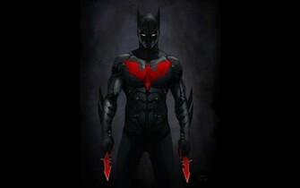 Batman Black Dark Red Dc Comics Suit Men Weapons Beyond