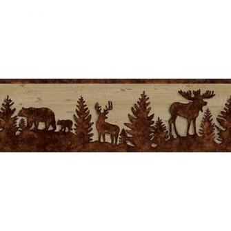 Shop Brewster Tll35711b Shawnee Chestnut Silhouettes Border