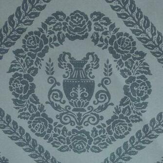 French Reproduction Wallpaper Neoclassical Damask
