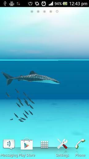 Bigger 3d Shark Whale Live Wallpaper For Android Screenshot