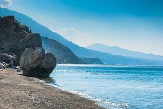 Preveli Is A Location On The South Coast Of Greek Island