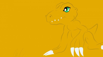 Minimalist Agumon By Seracfrost