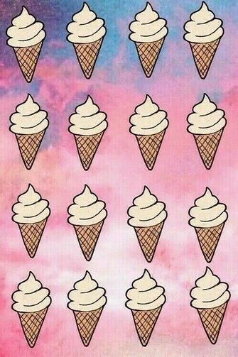 Cute Ice Cream Pink Wallpaper