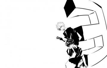 Wallpaper Guys Letter Black And White My Hero Academia Boku No