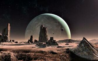 Alien Landscape Wallpaper