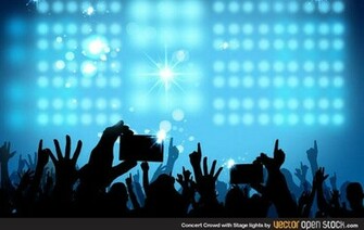 Concert Crowd Background Vector 123vectors