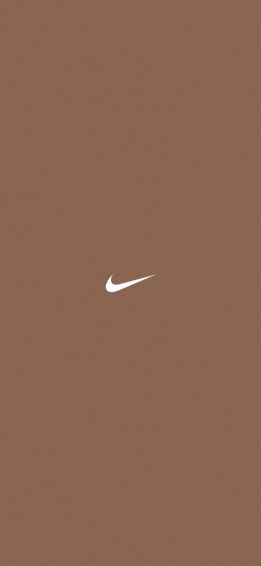 Raw Umber Background Nike Logo In Wallpaper