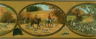Fox Hunt Wallpaper Boarder