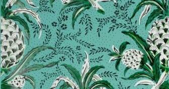 Pineapple Wallpaper Retro Modern Floridian Glam