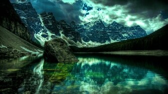 Clouds Nature Stones Rivers Wallpaper