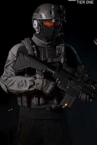 Spec Ops Operator With Sr25 Military Wallpaper