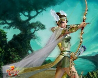 Elf Archer Perfect World Wallpaper Winged