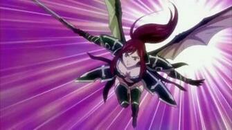 Erza Scarlet With Her Dark Mode Armor
