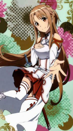 Asuna Sword Art Online Mobile Wallpaper