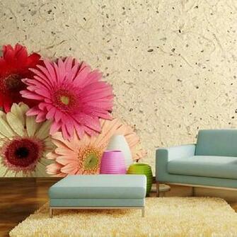 New African Daisy Tv Background Wallpaper Mural Decorative Pattern