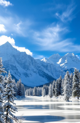 Winter Mountain Wallpaper