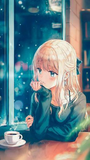 Sad Anime iPhone Wallpaper Image