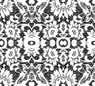 And White Lace Backgroundbeautiful On Black Background
