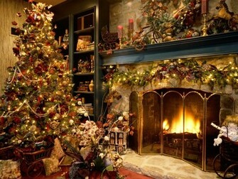 Indoor Christmas Tree Wallpaper Background Desktop