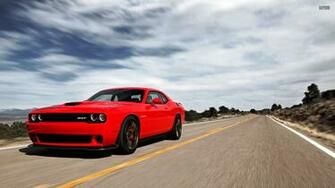 Red Dodge Challenger Srt Hellcat Car Wallpaper Widescreen