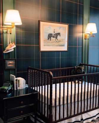 An Equestrian Inspired Nyc Boy S Nursery With Tartan Plaid