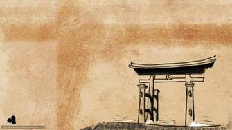 Wallpaper Trajectory Shintoism Japan Japanese Style