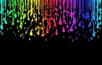 Color Dripping In Wallpaper