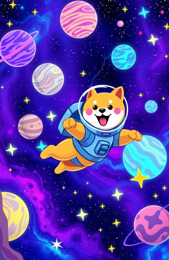 Doge Space Wallpaper