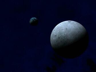 Moon Side Earth Wallpaper By Lordnarunh