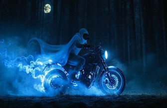 Blue Ghost Rider Wallpaper