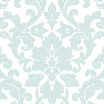 Light Blue Ds29714 Modern Damask Wallpaper Contemporary