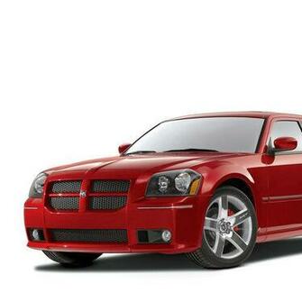 HD Red Dodge Magnum Wallpaper